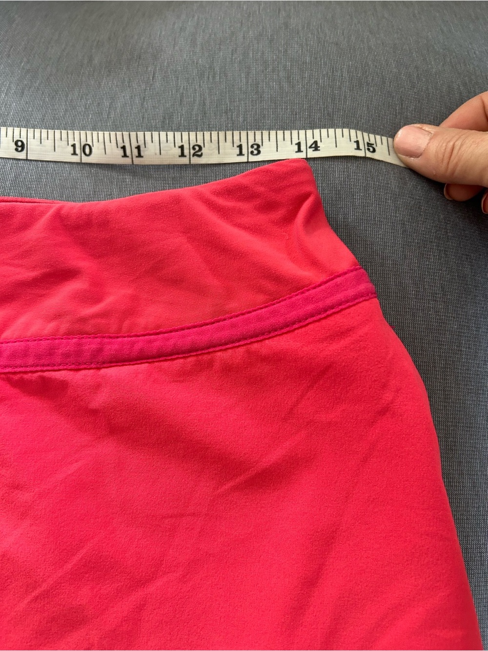 Title Nine Red Athletic/Tennis Skirt with Attached Spandex, Zip Pocket. Medium - Picture 8 of 9